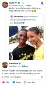“You still love baba” – Reactions as Wizkid’s ex-lover, Sophie Rammal hints on dropping old photos with singer